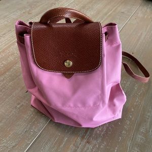 NWOT Authentic Longchamp Pliage Sac XS Backpack Pink